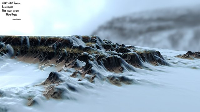 Snow mountain 2 3D Model