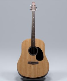 Acoustic Guitar Comet 3D Model