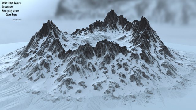 Snow mountain 1 3D Model