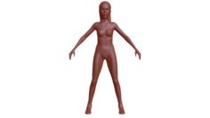 Beautiful Naked Woman Base Mesh w-a bangle 3D Model