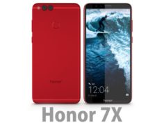 Huawei Honor 7X Red 3D Model