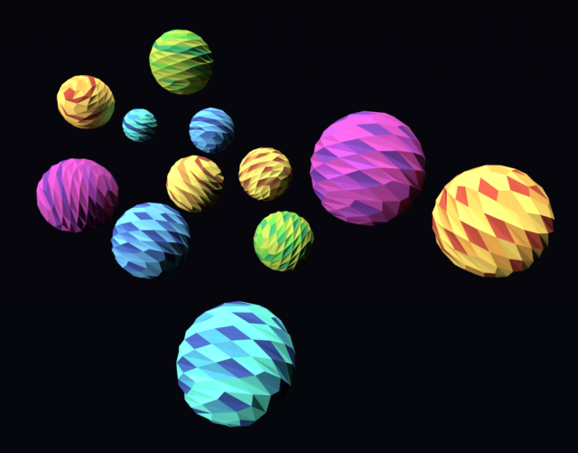 12 Low-poly planets 3D Model