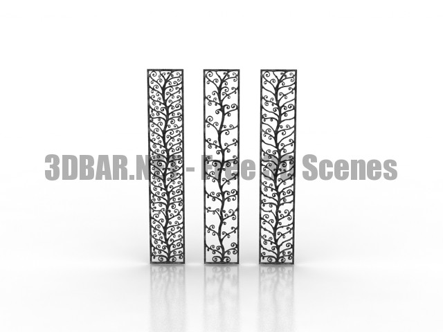 Decor forged panel 3D Collection