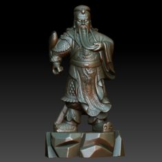 HD Scan Guan Gong 38 Statue – Ready Print 3D Model
