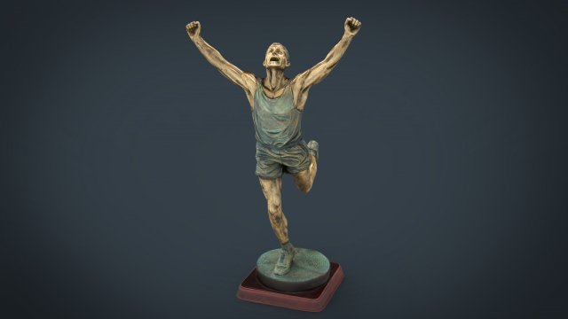 Runner Trophy 3D Model