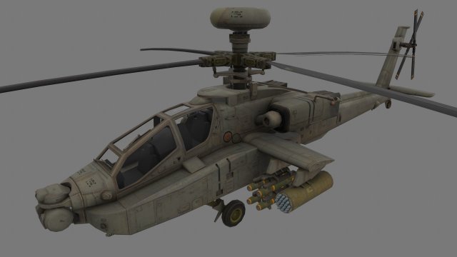 AH-64 Apache 3D Model