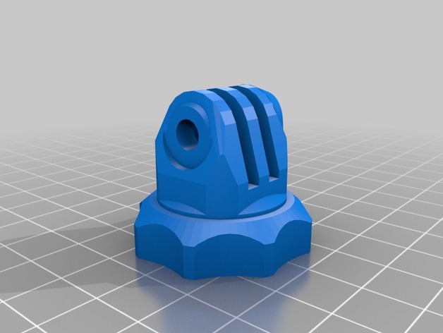 GoPro Tripod Adapter with 6mm thread 3D Print Model