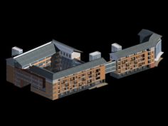 School building 008 3D Model