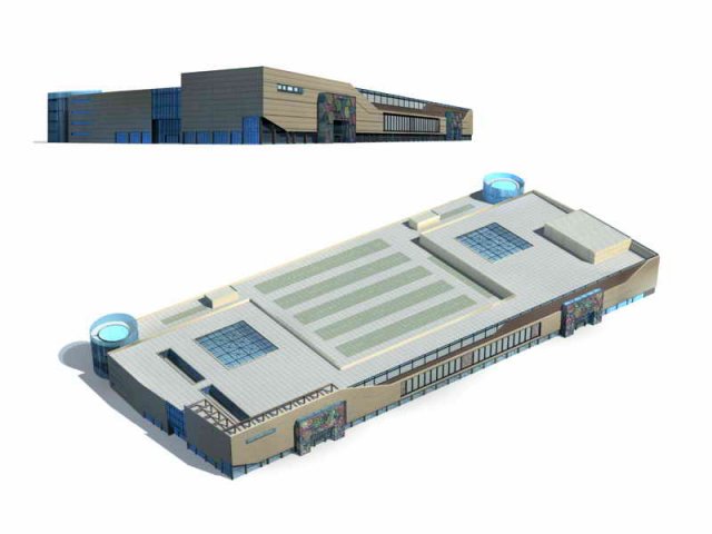 Large City Commercial Street office building design – 280 3D Model