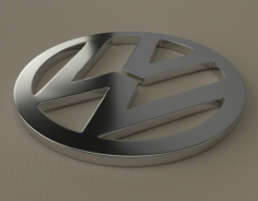 Volkswagen Logo 3D Model