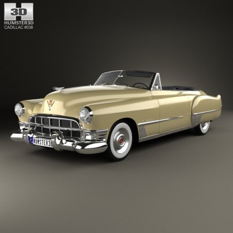 Cadillac 62 convertible 1949 3D Model