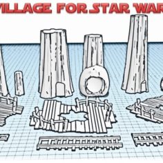 Star Wars Legion: Ewok Decorations for Endor! 3D Print Model