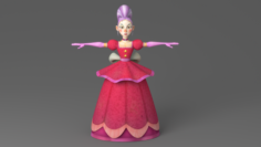 Cartoon princess 2 3D Model