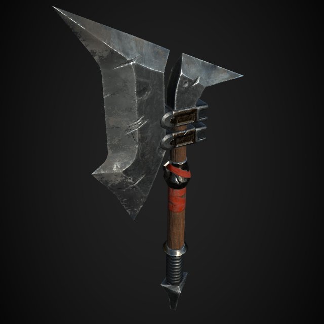 Orc Axe 3D Model