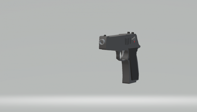Beretta M9 Low poly 3D Model