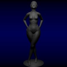 sexy girl 3D Print Model