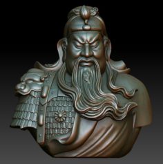 HD Scan Guan Gong 21 Statue – Ready Print 3D Model