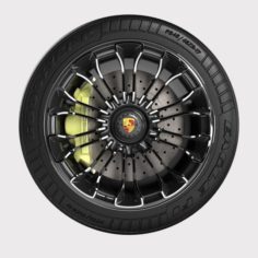 Wheel Porsche 918 Spyder 2015 3D Model
