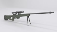 AWP Sniper Rifle 3D Model