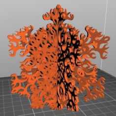 Snowflake 3D Print Model
