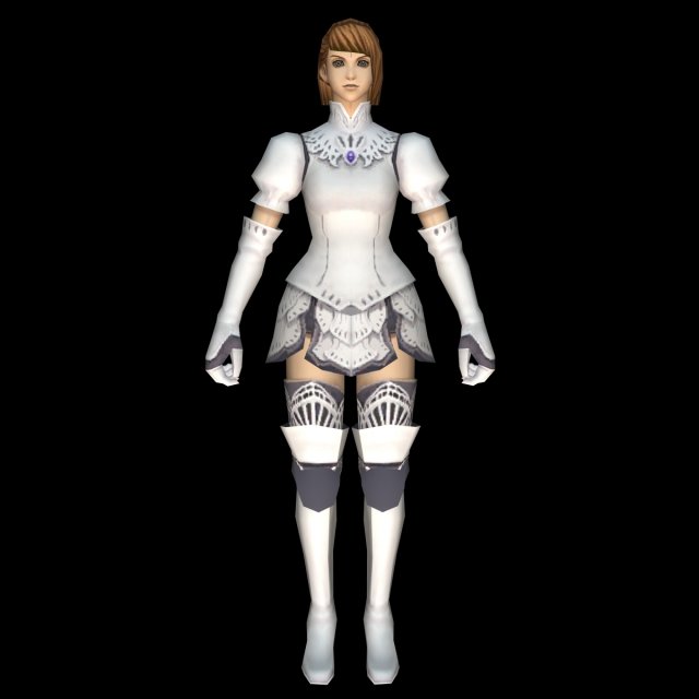 Warrior princess Girl 3D Model