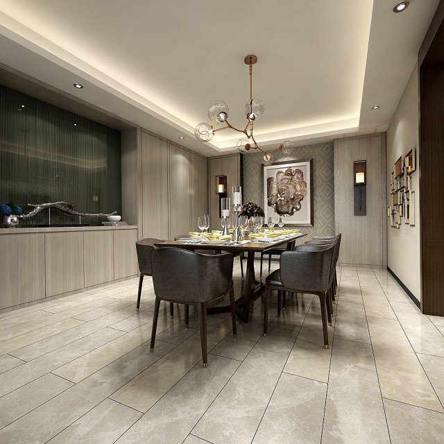 Family – kitchen – restaurant 467 3D Model