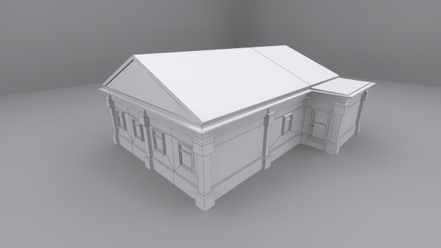 Village House – Low Poly 3D Model