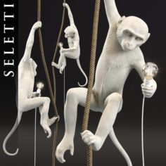 Monkey lamp by Seletti 3D Model