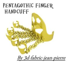 pentagothic finger handcuff 3D Print Model