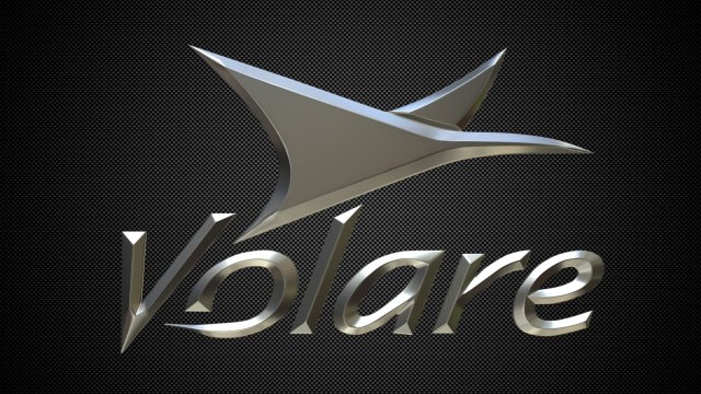 Volare logo 3D Model