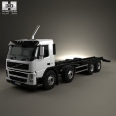 Volvo FM Chassis Truck 4-axle 2010 3D Model