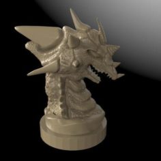 Dragon statue 2 3D Print Model