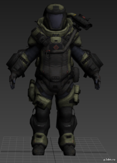 HeavyGunner-warface 3D Model