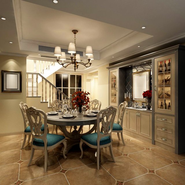 Family – kitchen – restaurant 301 3D Model