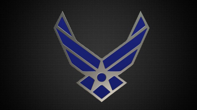Us air force logo 3D Model