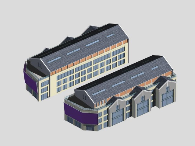 City planning fashionable Commercial Street office design – 61 3D Model