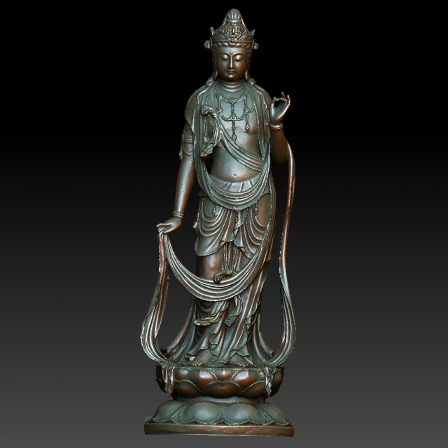 Buddha 01 Statue 3D Model