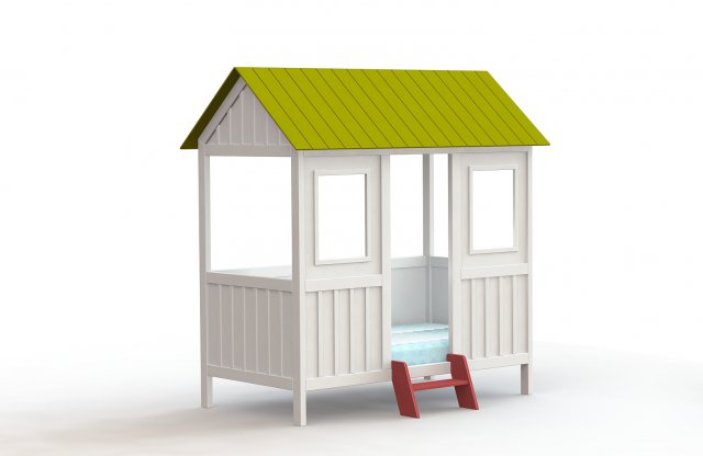 Bed for children little house 3D Model