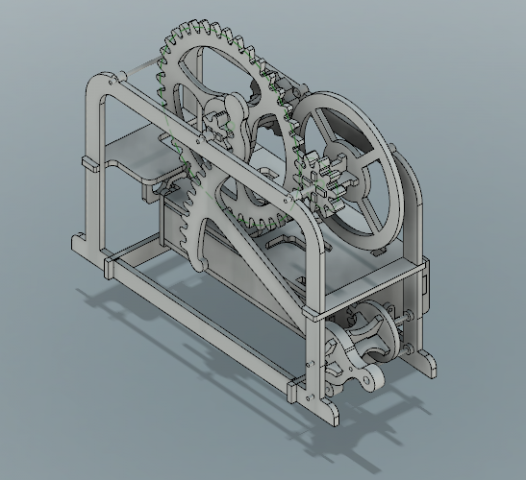 Mechanical visit card holder Free 3D Model