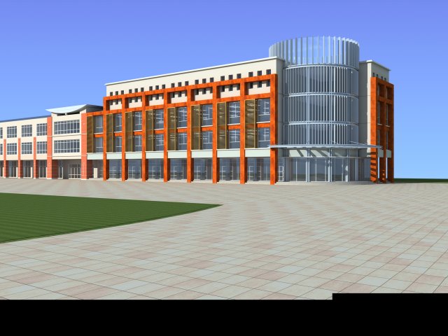 City planning fashionable Commercial Street office design – 158 3D Model