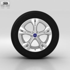 Ford Mondeo Wheel 17 inch 001 3D Model