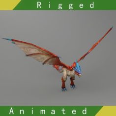 Dragon Rigged Animated 01 3D Model