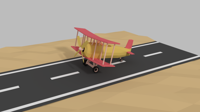 Low poly plane 3D Model