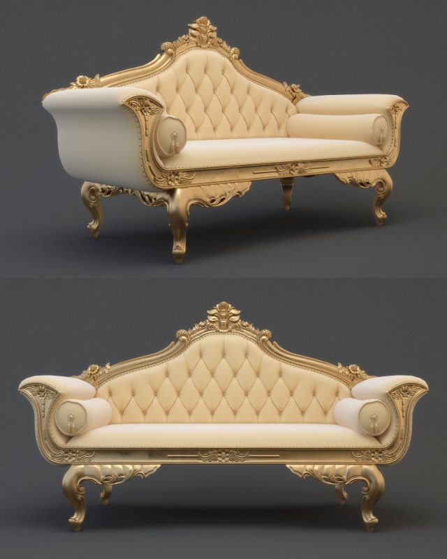 Wedding sofa cnc 3D Model