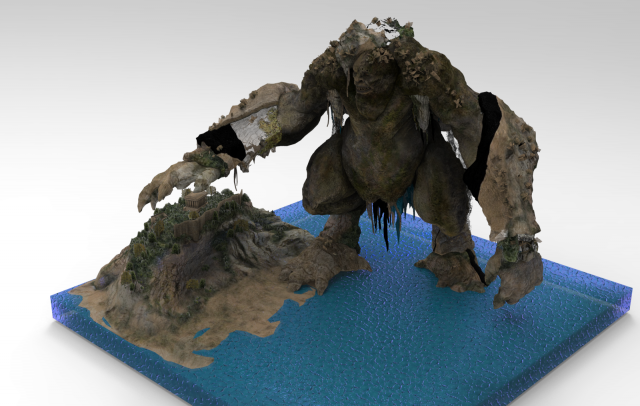 Stone man 3D Model