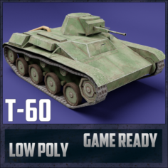 T-60 USSR Toon Tank -Big- 3D Model