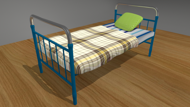 Bed Soviet 3D Model
