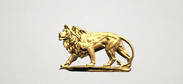 Lion 02 3D Model