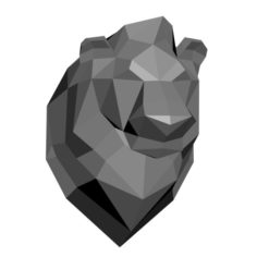 Low-poly lion model 3D Model