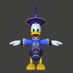 Donald Duck Cartoon 3D Model